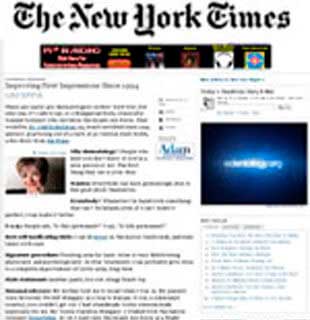 The New York Times: Improving First Impressions Since 1994